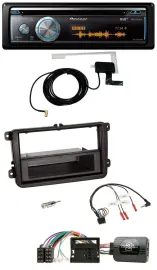 Pioneer Bluetooth DAB Lenkrad USB CD Autoradio für Skoda Fabia 5J 2007-2014