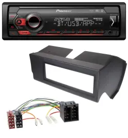 Pioneer MP3 USB DAB Bluetooth Autoradio für Fiat Panda (bis 2002) - schwarz