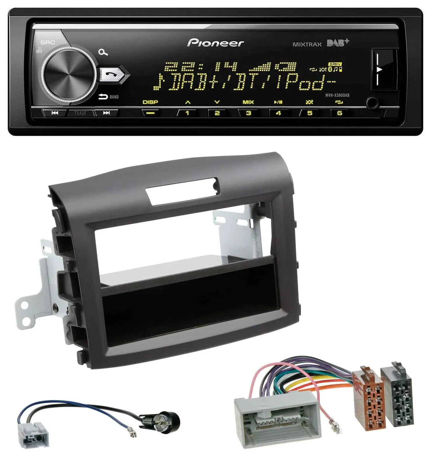 Pioneer Bluetooth USB DAB MP3 Autoradio für Honda CR-V (ab 2013)