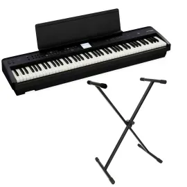 Цифровое пианино ROLAND FP-E50 с клавиатурной стойкой keepdrum