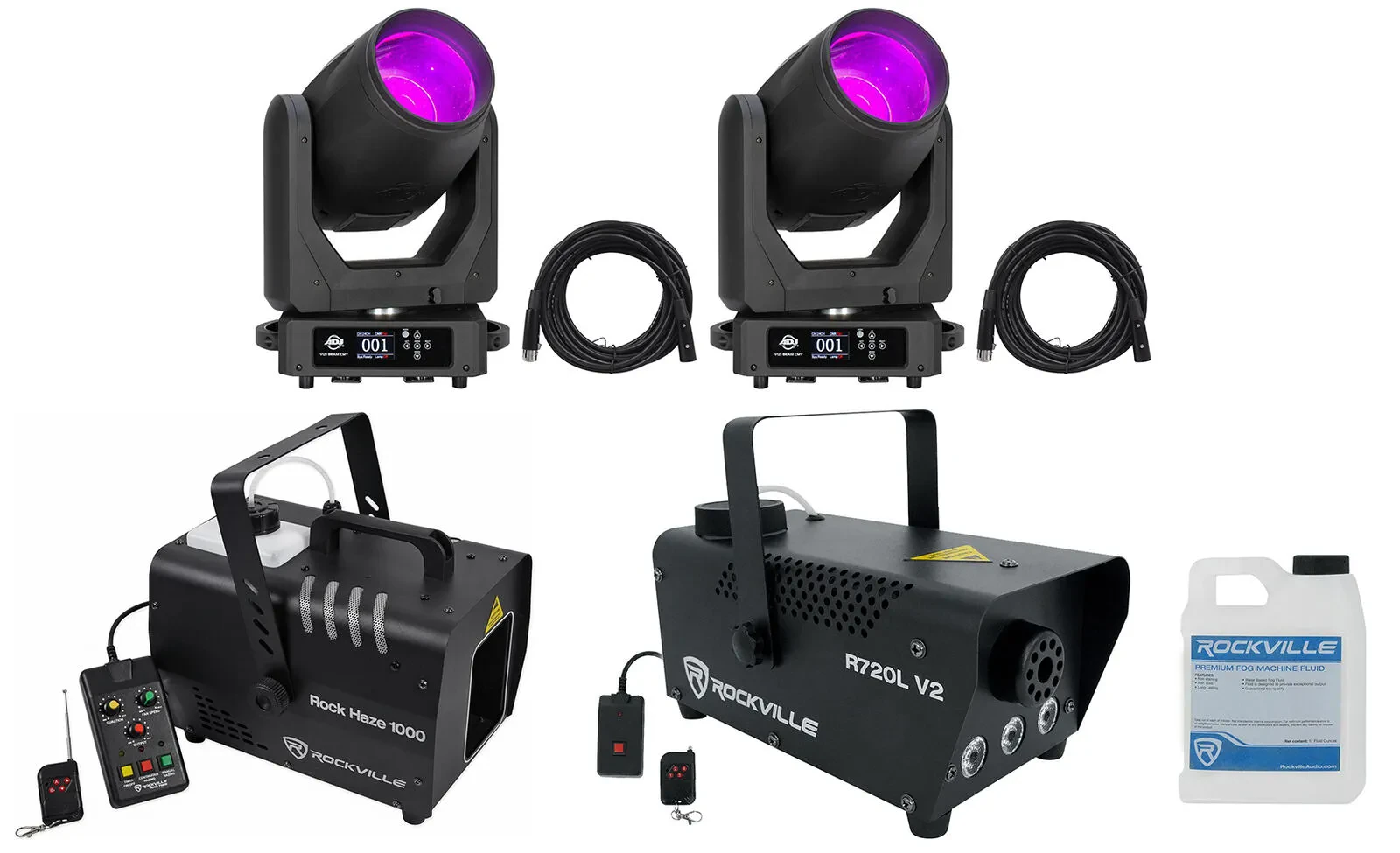 Комплект светового оборудования American DJ Vizi Beam CMY+ROCKHAZE 1000 V2+5