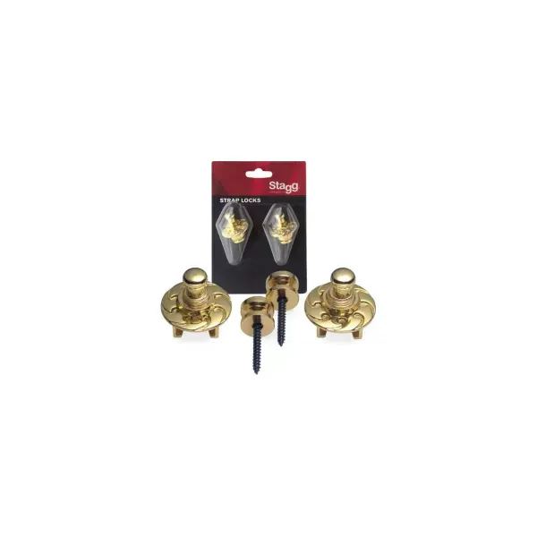 STAGG SSL1 GD Security Locks Gold  - Strap Lock Set