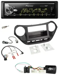 Автомагнитола для Hyundai i10 Pioneer Bluetooth, USB, DAB, черный