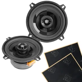 Memphis PRX5 5.25" Power Reference Coaxial Speakers + Sound Damping