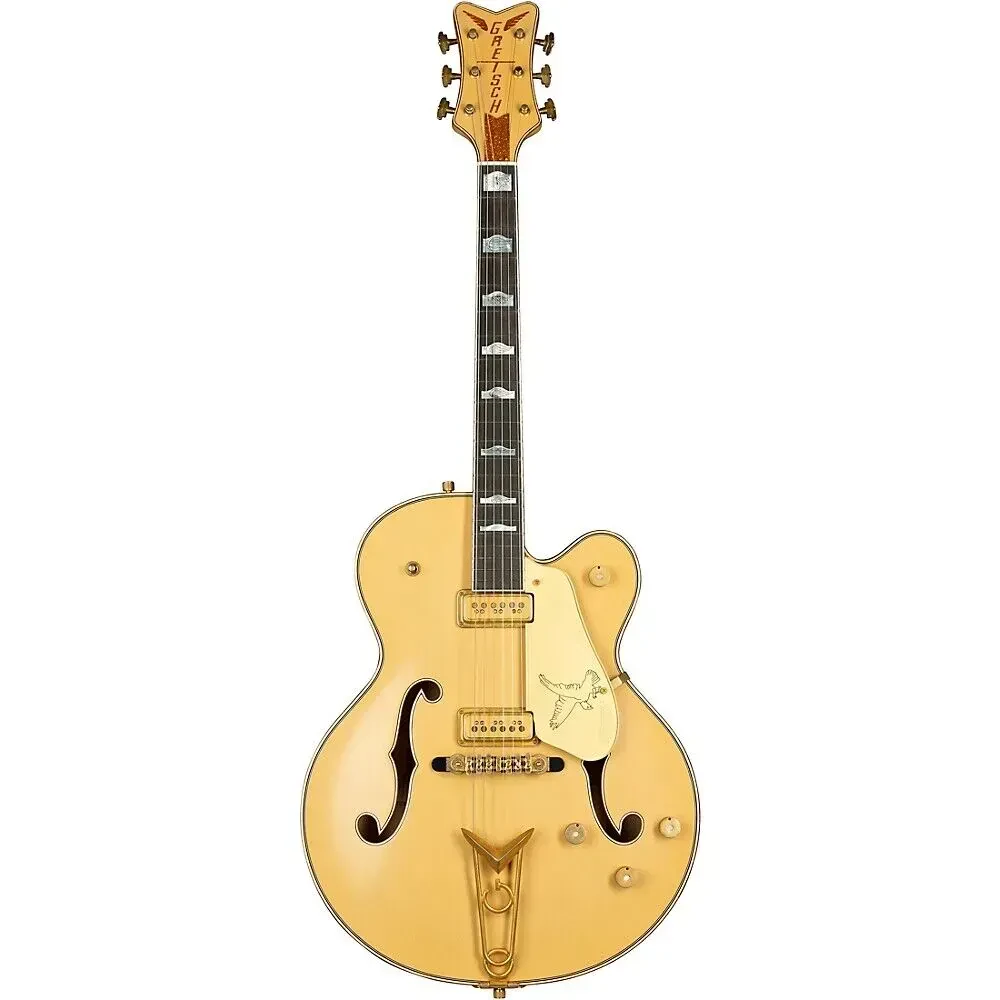 Электрогитара полуакустическая Gretsch Custom Shop G6128CS Duo Jet NOS Masterbuilt Desert Sand