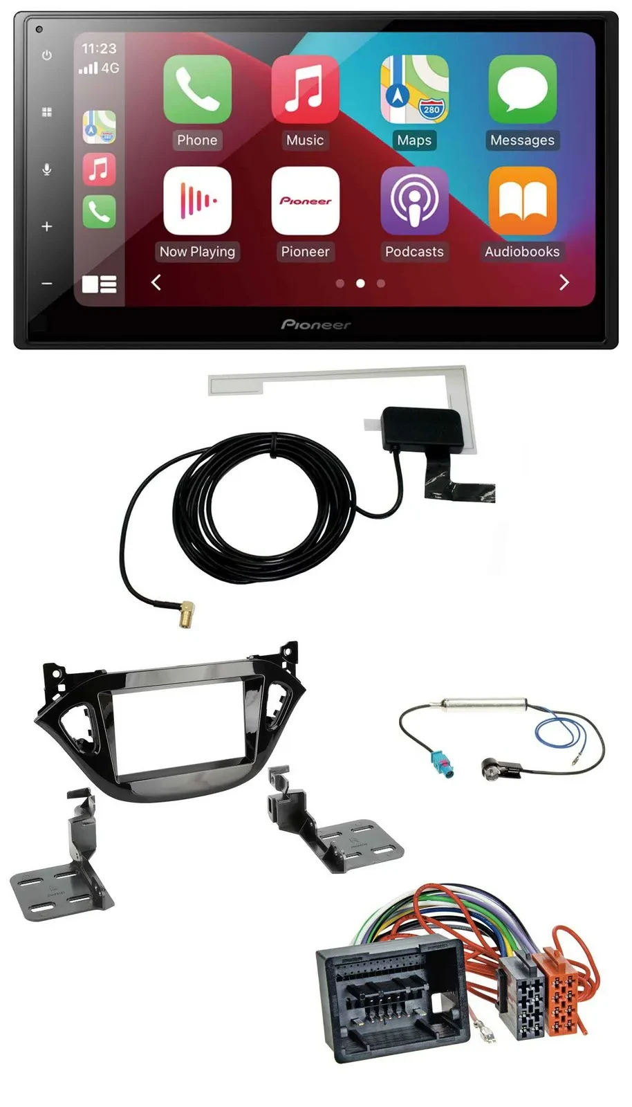 Автомагнитола для Opel Adam, Corsa E (2017–2019) Pioneer 2-DIN, USB, Bluetooth, DAB, MP3