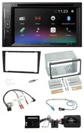 Pioneer Bluetooth Lenkrad USB 2DIN DAB DVD Autoradio für Opel Corsa C Tigra Vect