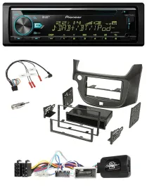 Pioneer DAB Lenkrad CD USB Bluetooth Autoradio für Honda Jazz ab 2014 dunkelgrau