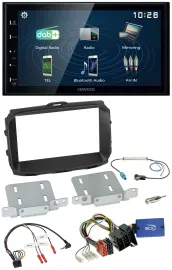 Kenwood 2DIN Bluetooth Lenkrad USB DAB Autoradio für Alfa Romeo Giulietta 2013-2