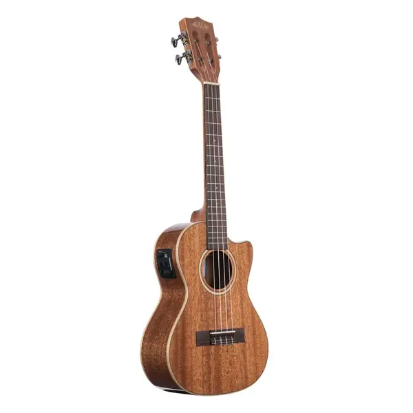 Укулеле Kala Gloss Solid Mahogany Cutaway Acoustic-Electric Tenor Ukulele, Natural