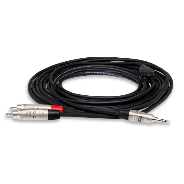 Коммутационный кабель Hosa Technology 3' Pro Stereo Breakout Cable, REAN 3.5mm TRS to Dual RCA