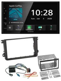 Kenwood Bluetooth MP3 DAB USB 2DIN Autoradio für Seat Alhambra Leon Toledo