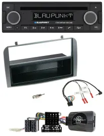 Blaupunkt Lenkrad Bluetooth DAB CD USB Autoradio für Alfa 147 GT 07-10 anthrazit