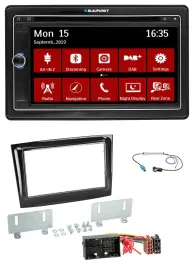 Blaupunkt Bluetooth DAB 2DIN USB DVD MP3 Autoradio für Fiat Doblo ab 2015 piano