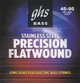 Струны для бас-гитары GHS Precision Flatwound 3025 45-95