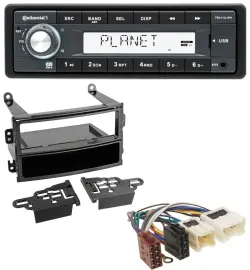 Continental USB MP3 AUX 1DIN Autoradio für Nissan 350Z Roadster 2003-2005