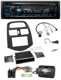Alpine USB Bluetooth DAB Lenkrad Autoradio für Chevrolet Spark KLM 2012-2013