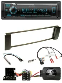Kenwood Bluetooth Lenkrad DAB USB Autoradio für Audi A3 A6 2000-2004