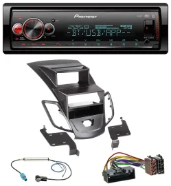 Pioneer Bluetooth USB MP3 DAB Autoradio für Ford Fiesta 10-17 Display schwarz