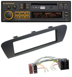 Pioneer DAB MP3 USB Bluetooth Autoradio für Renault Scenic (ab 09) - braun