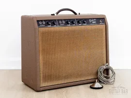 1962 Fender Deluxe 6G3 Brown Panel Pre-CBS Vintage Tube Guitar Amp 1x12...