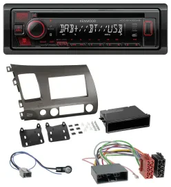 Kenwood MP3 CD USB Bluetooth DAB Autoradio für Honda Civic Hybrid FD3 06-10 anth
