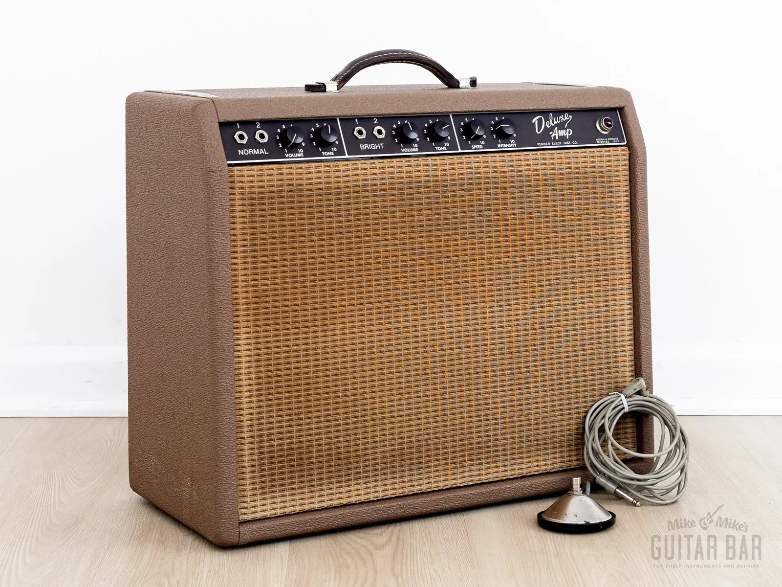 1962 Fender Deluxe 6G3 Brown Panel Pre-CBS Vintage Tube Guitar Amp 1x12...
