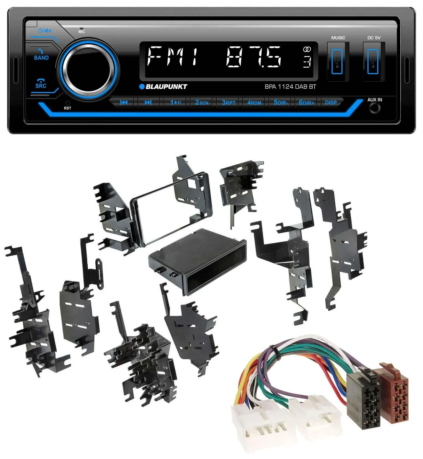 Blaupunkt Bluetooth USB DAB MP3 Autoradio für Toyota Highlander Matrix RAV 4