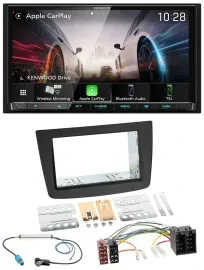 Kenwood MP3 2DIN USB DAB Bluetooth Autoradio für Alfa Romeo Mito 08-14 955 ISO s