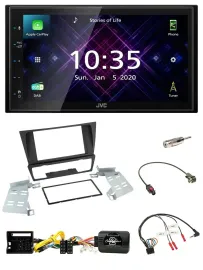 JVC DAB 2DIN Lenkrad Bluetooth USB Autoradio für BMW 3er E92 E93 E90 E91 ohne PD