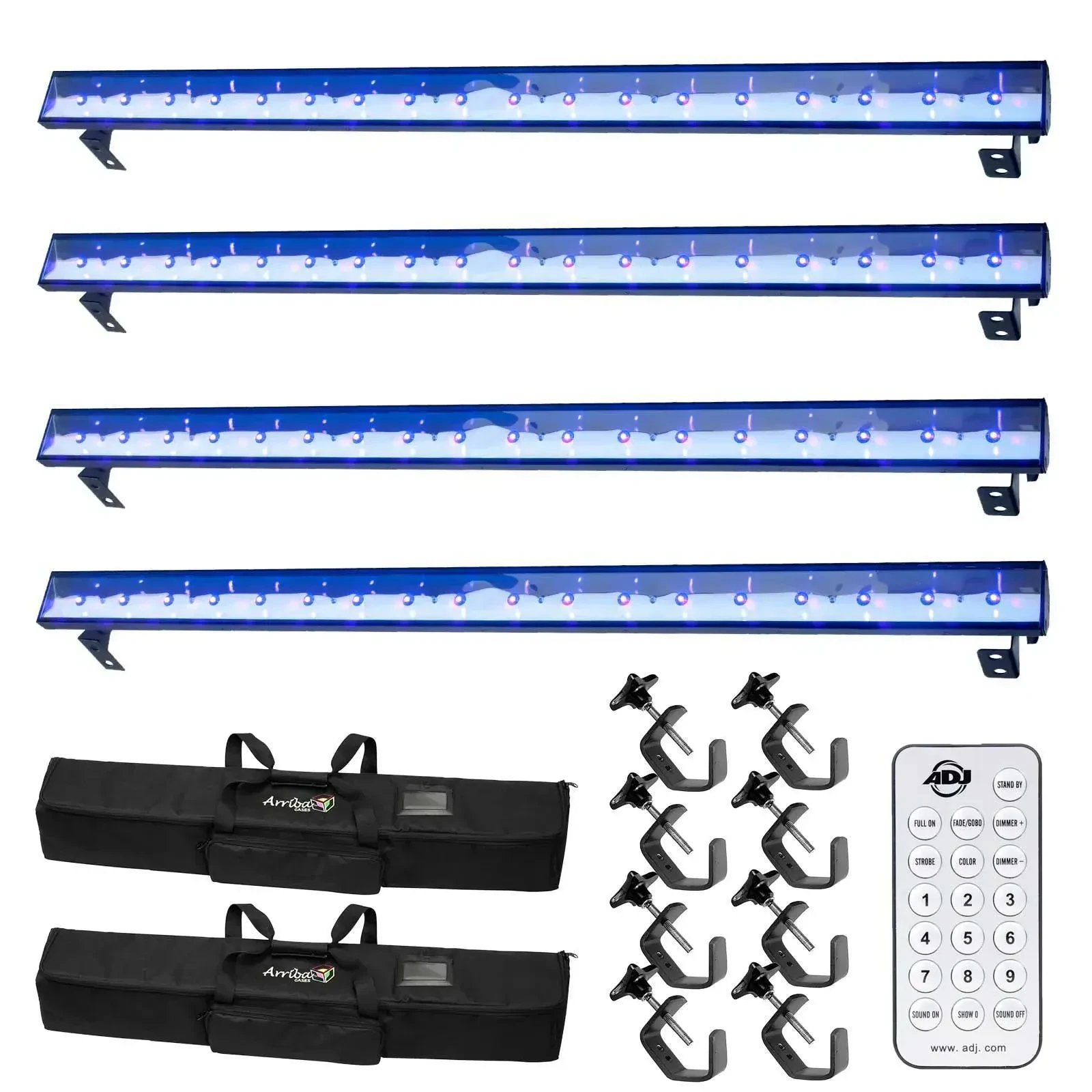 Светодиодный прибор American DJ ECO UV Bar Plus IR Blacklight с аксессуарами (4 штуки)