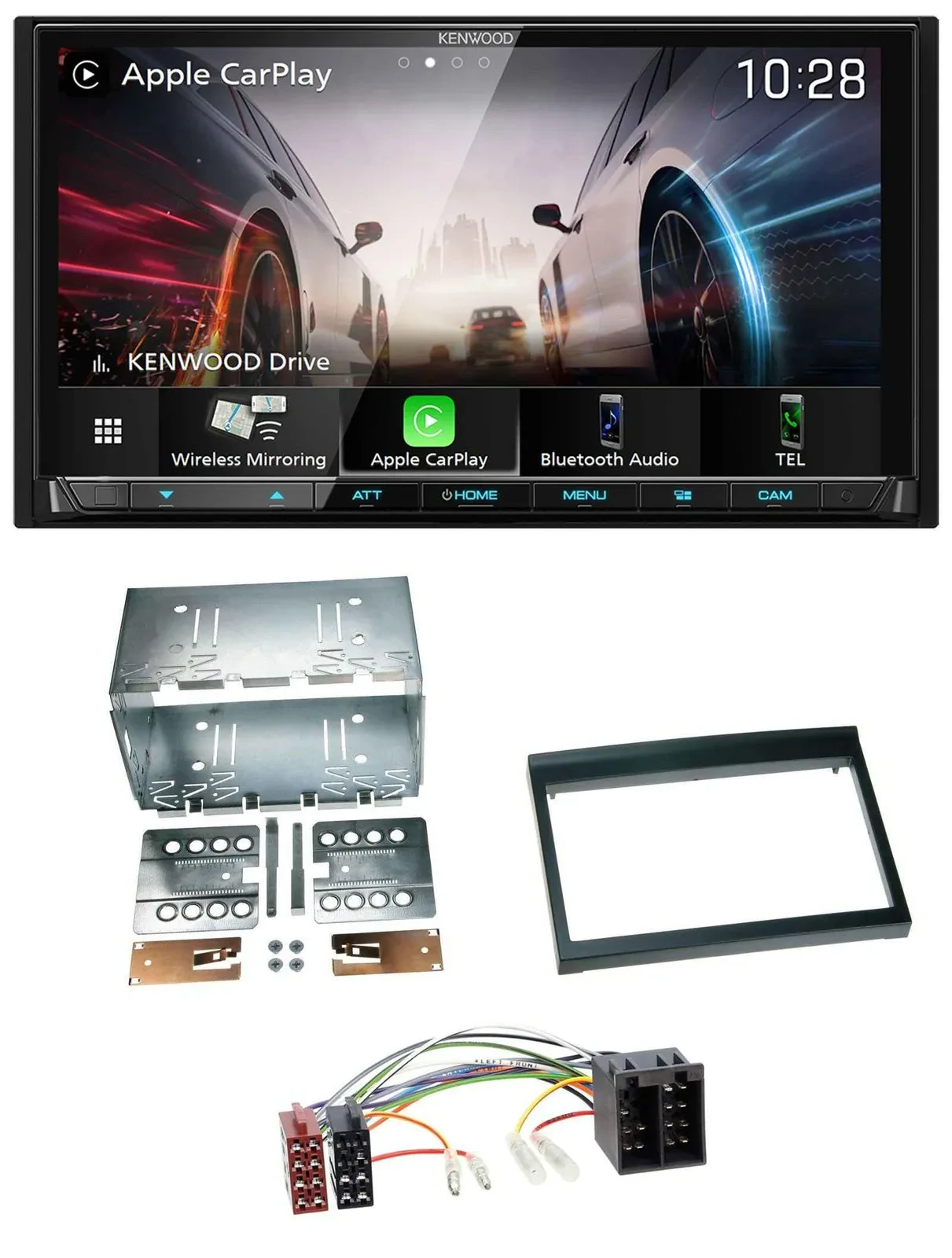 Kenwood MP3 2DIN USB DAB Bluetooth Autoradio für Porsche 911, 996 (97-06)