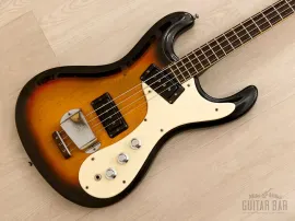 1965 Mosrite Ventures Model Vintage Short Scale Bass Two Pickup Sunburst w/ Case