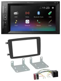 Pioneer DAB MP3 2DIN Bluetooth USB Autoradio für Mercedes C-Klasse CLK Viano Vit