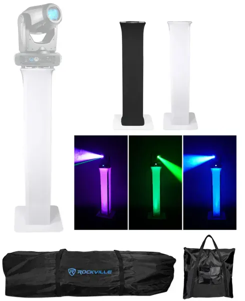 (1) Totem Light Stand w/Black+White Scrims For American DJ Focus Spot Three Z