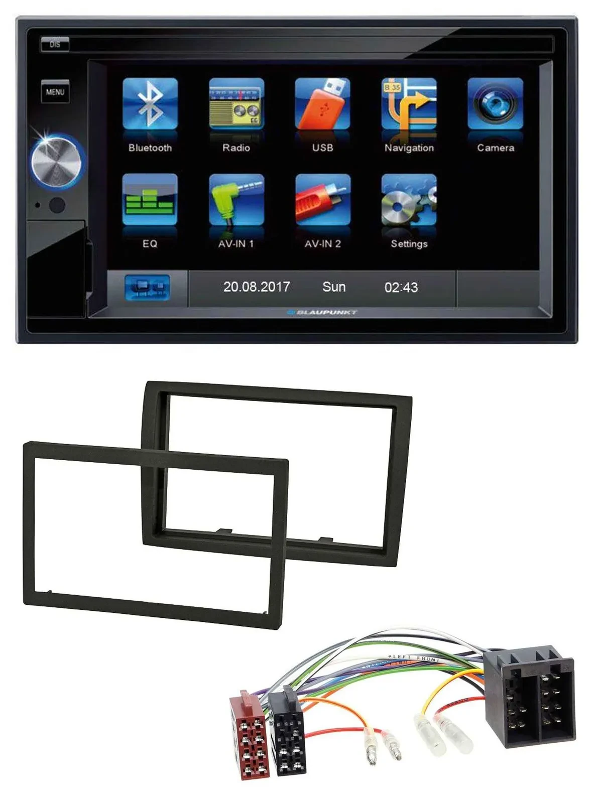 Blaupunkt SD Bluetooth 2DIN MP3 USB AUX Autoradio für Citroen Jumper 11-21 Peuge