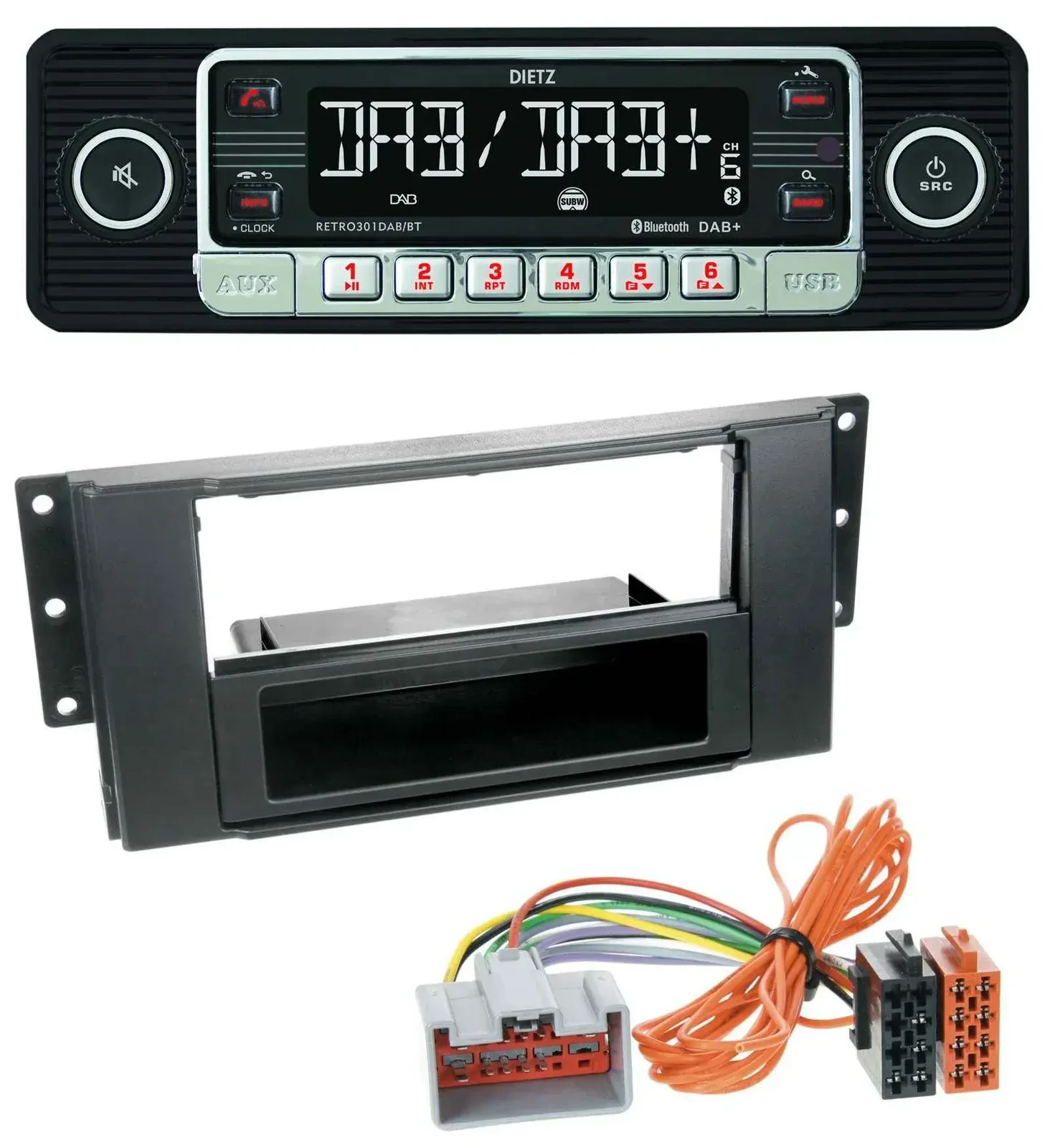 Автомагнитола Dietz USB DAB MP3 Bluetooth для Land Rover Freelander 2011–2012