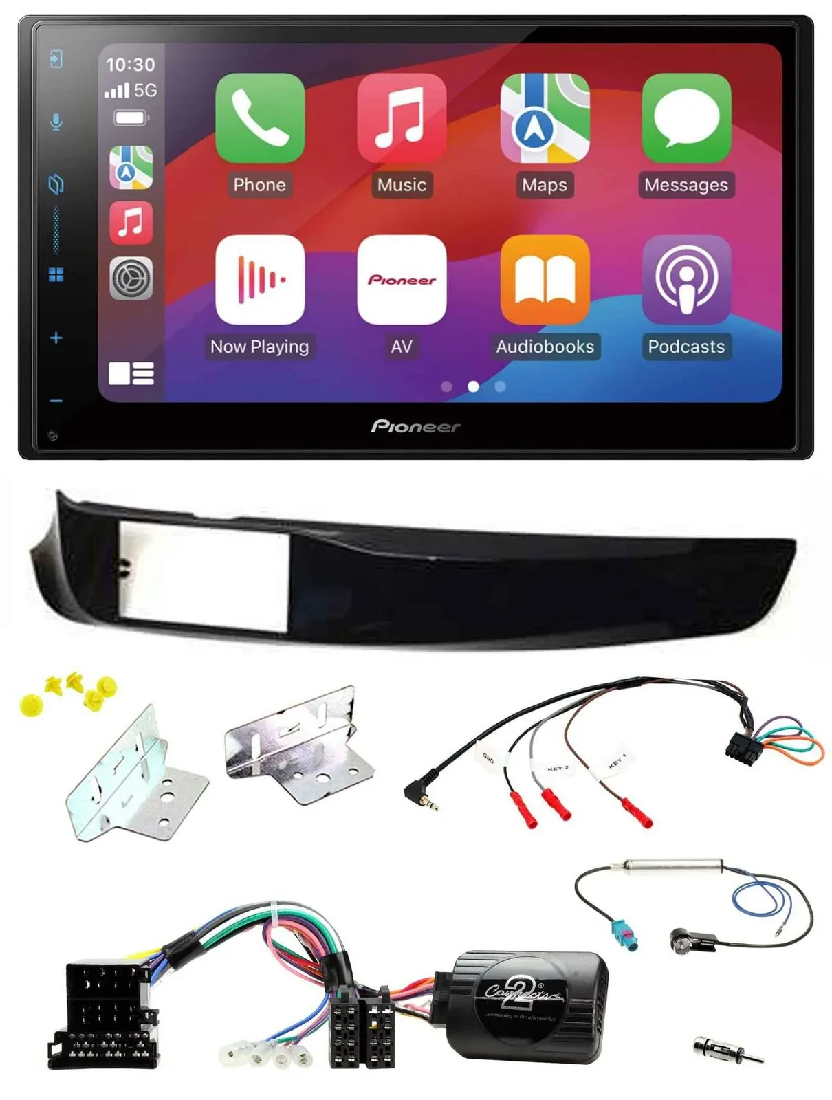 Автомагнитола для Alfa Romeo Giulietta (940) 2010–2014 Pioneer 2 DIN, DAB, USB, Bluetooth