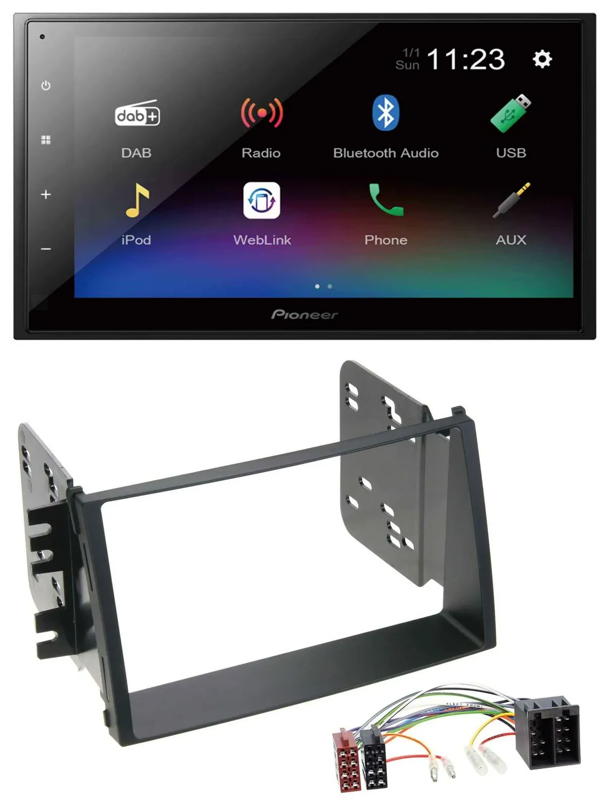 Автомагнитола для Kia Soul (AM, 2008–2011) Pioneer 2-DIN, USB, Bluetooth, DAB, MP3