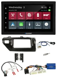 Blaupunkt 2DIN Lenkrad USB Bluetooth DAB Autoradio für Toyota Hilux 2015-2020