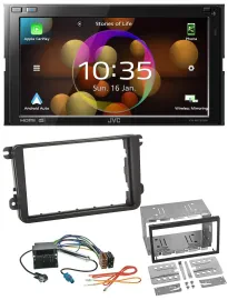 JVC DAB MP3 2DIN Bluetooth USB Autoradio für Seat Alhambra Leon Toledo