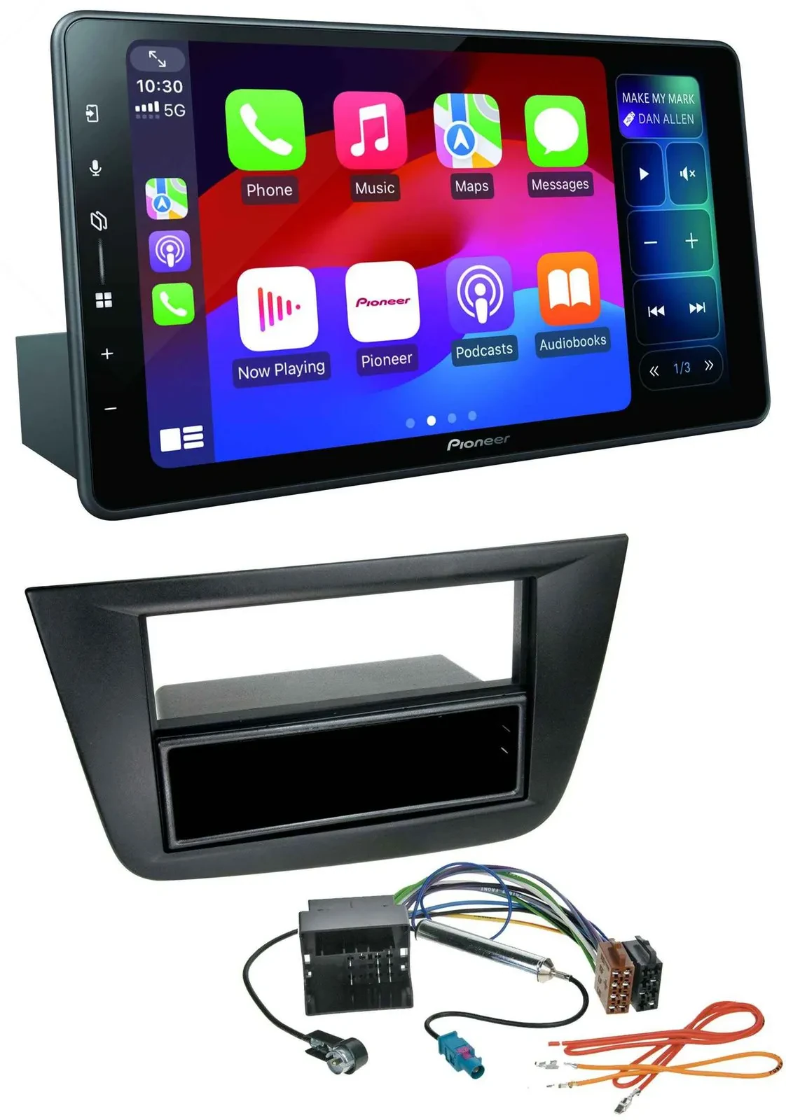 Автомагнитола для Seat Toledo/Altea Pioneer Bluetooth, DAB, MP3, USB, черная