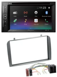 Автомагнитола Pioneer 2DIN Bluetooth USB MP3 DAB DVD для Alfa Romeo GT/147 (2000–2010)
