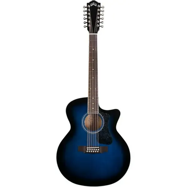 Электроакустическая гитара Guild F-2512CE Deluxe 12-String Cutaway Jumbo Dark Blue Burst