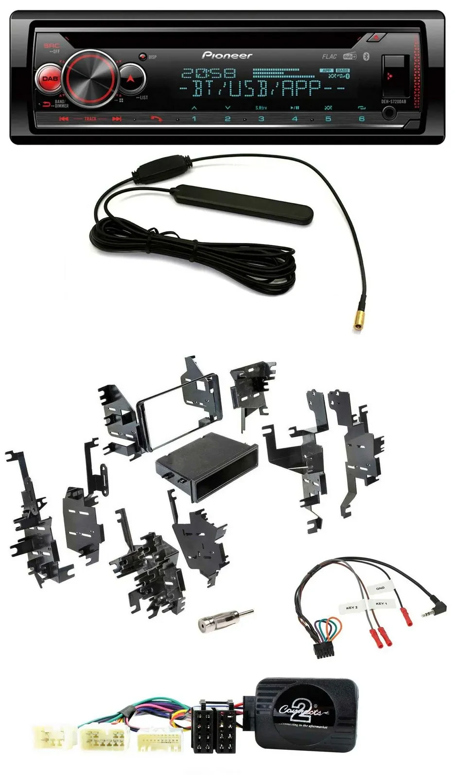 Автомагнитола Pioneer USB DAB Bluetooth CD для Toyota RAV4 2001–2005