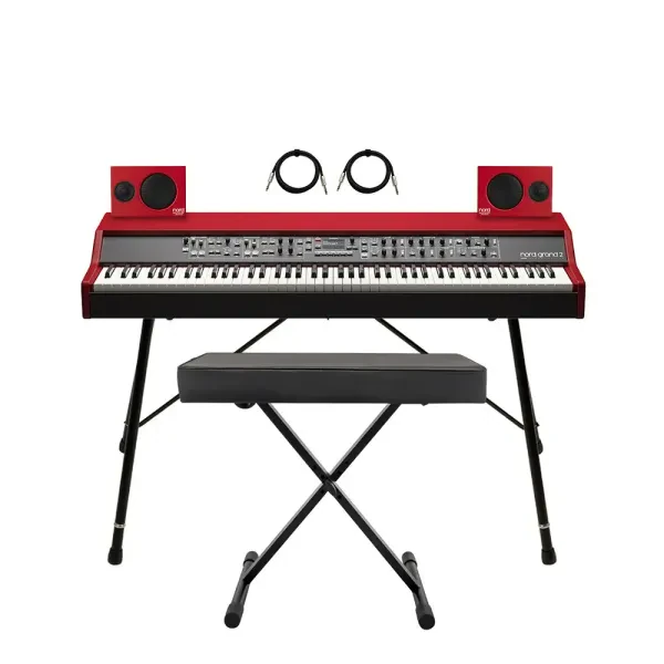 Nord Grand 2 88-Note Kawai Hammer Action with Ivory Touch Stage Keyboard Bundle