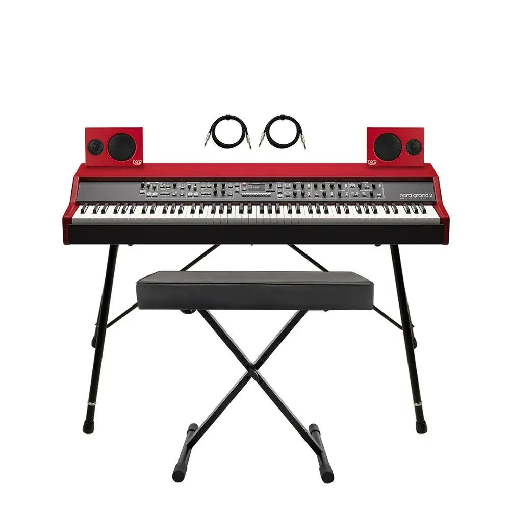 Nord Grand 2 88-Note Kawai Hammer Action with Ivory Touch Stage Keyboard Bundle
