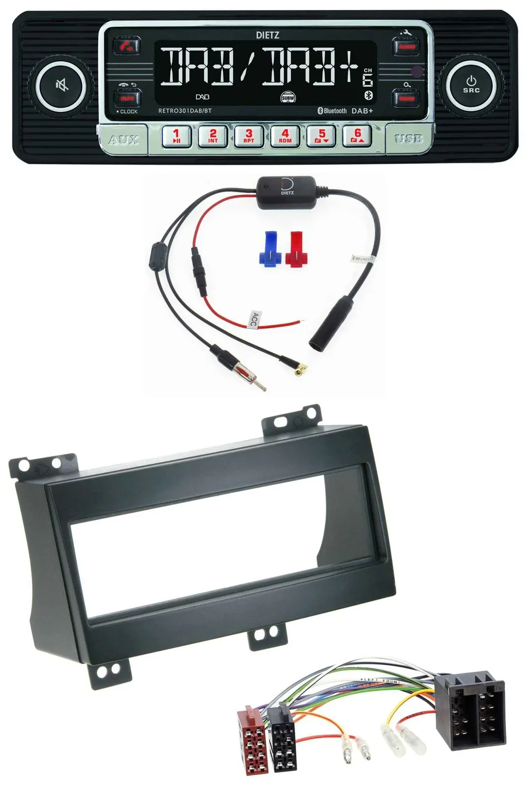 Dietz MP3 DAB Bluetooth USB Autoradio für Kia Ceed (2007-2009)