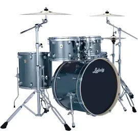 Ludwig Evolution 5-Piece Drum Set With Zildjian I Series Cymbals Atlantic Sparkl