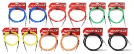 Инструментальный кабель Rockville RCGT6.0 Multicolor 1.8 м (12 штук)